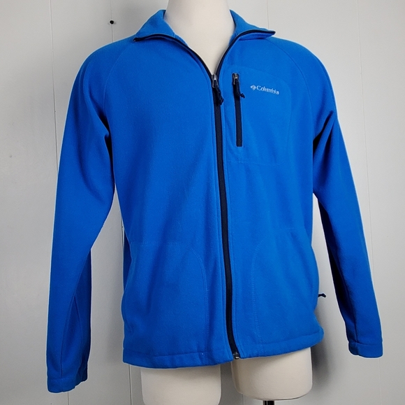 Columbia zip up Blue fleece jacket Size Large - Picture 8 of 13